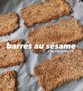 Barre au sésame riche en fer contre l'anémie